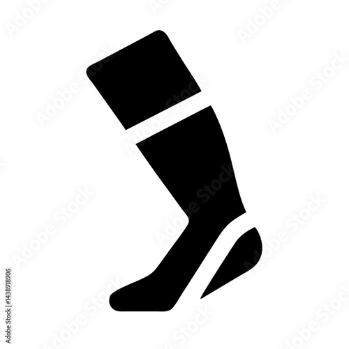 Athletic Leg Prosthetic Sports Support Icon Design