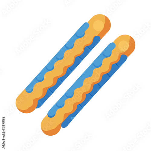Biscuit Sticks Snack Food Treat Icon Design