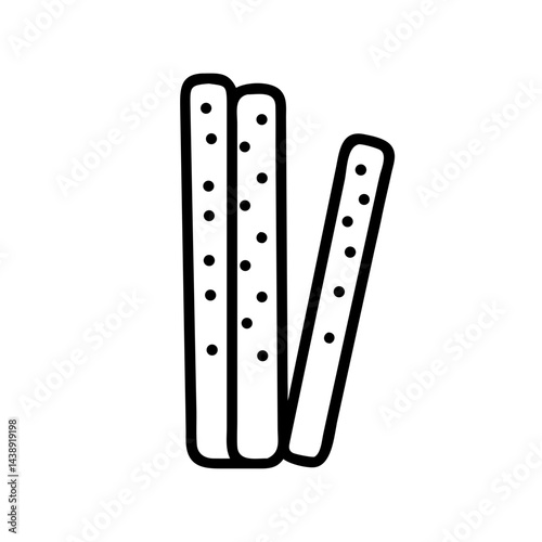 Biscuit Sticks Snack Food Treat Icon Design