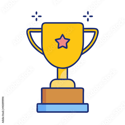 Business Trophy Cup Icon Design