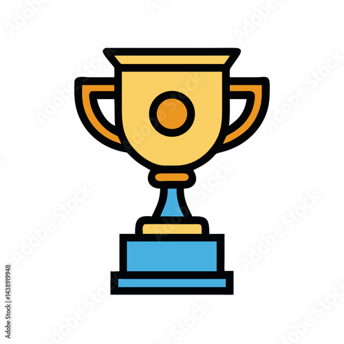 Business Trophy Cup Icon Design