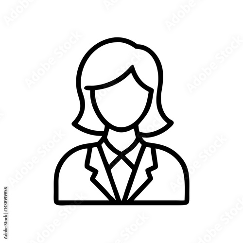 Businesswoman Profile Icon Design