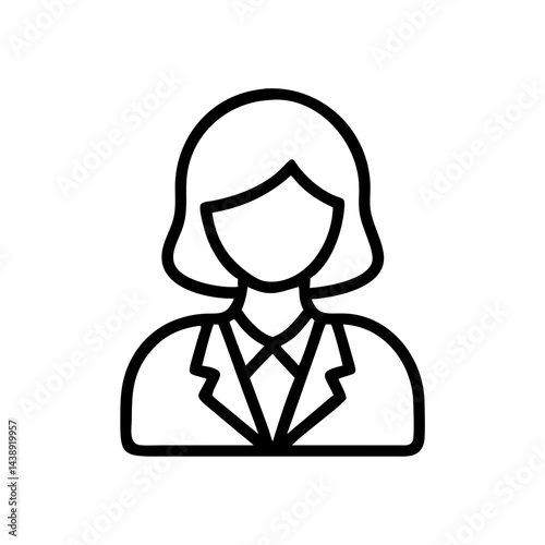 Businesswoman Profile Icon Design