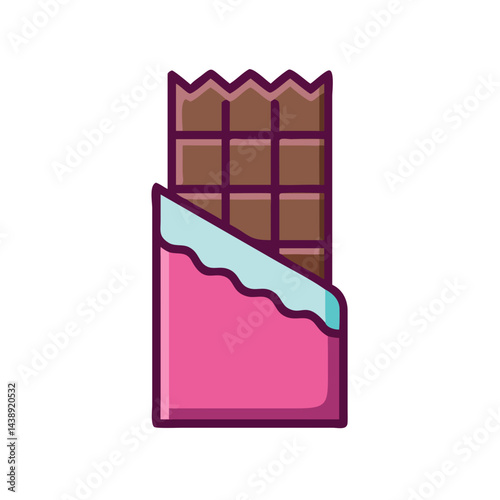 Chocolate Bar Wrapper Icon Design