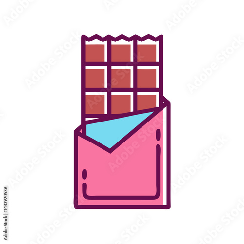 Chocolate Bar Wrapper Icon Design