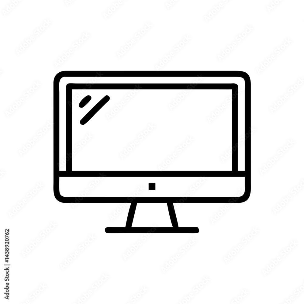 Desktop Monitor Display Icon Design Desktop Monitor Display Icon Design