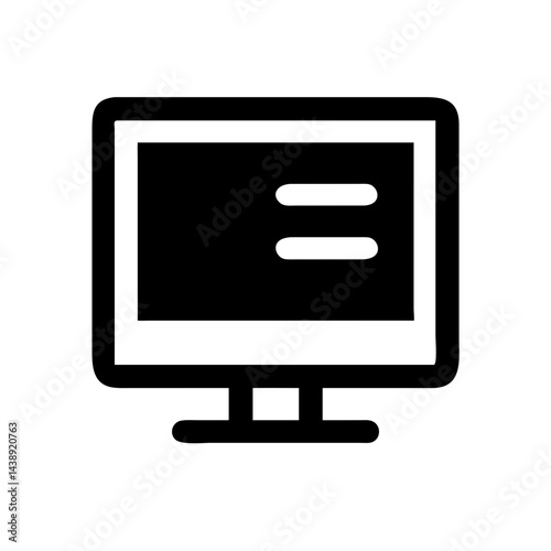 Desktop Monitor Display Icon Design