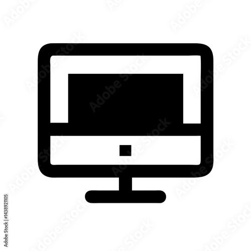 Desktop Monitor Display Icon Design