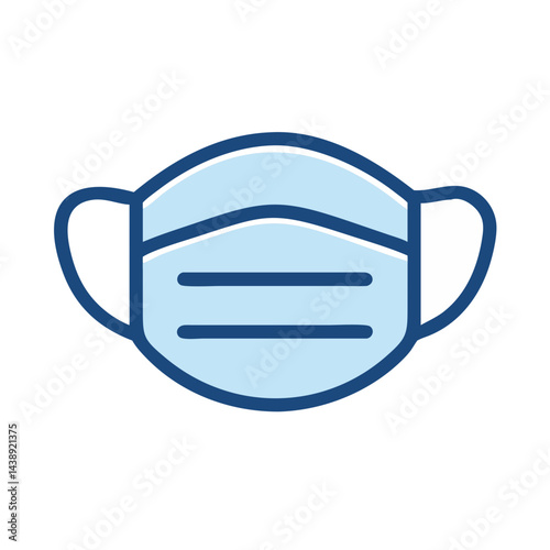Face Mask Protection Icon Design