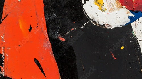 Abstract painting with vibrant colors