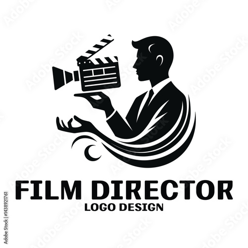 Film Director Vector Logo Design