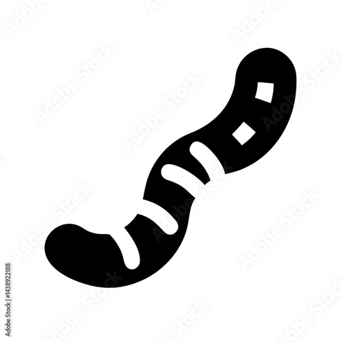 Gummy Worms Candy Treat Icon Design
