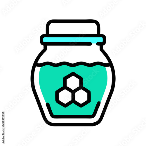 Honey Jar Container Storage Icon Design