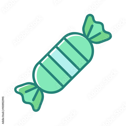 Mint Candy Sweets Treat Icon Design