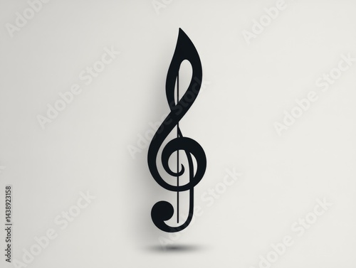 Musical treble clef