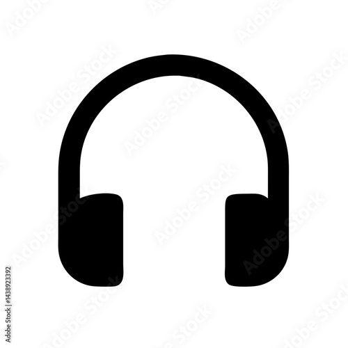 Over Ear Headphones Audio Icon Design