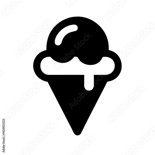Popsicle Ice Cream Frozen Treat Icon Design