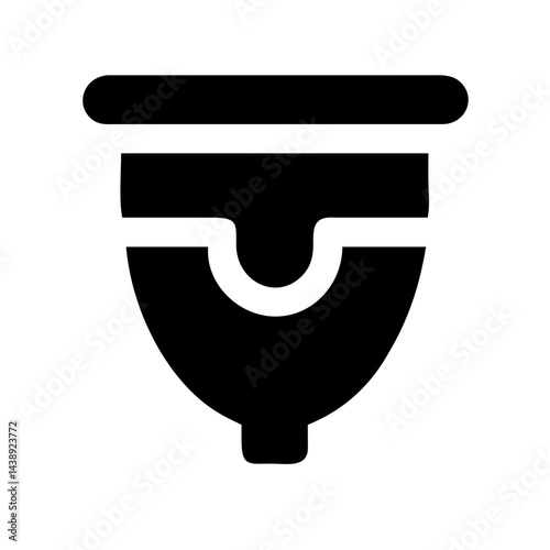 Reusable Sanitary Menstrual Cup Icon Design