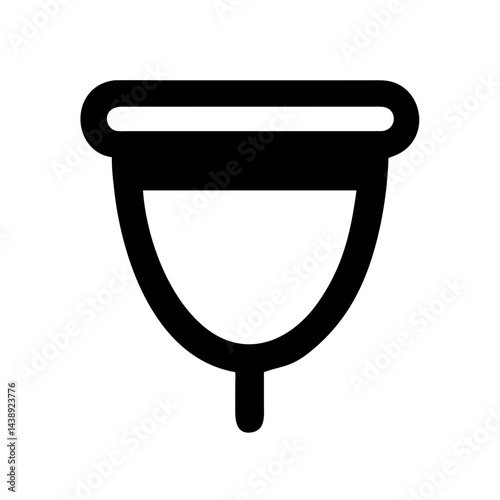 Reusable Sanitary Menstrual Cup Icon Design