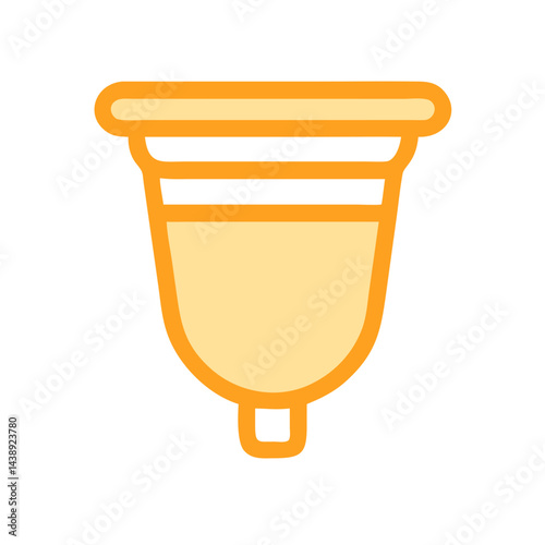 Reusable Sanitary Menstrual Cup Icon Design