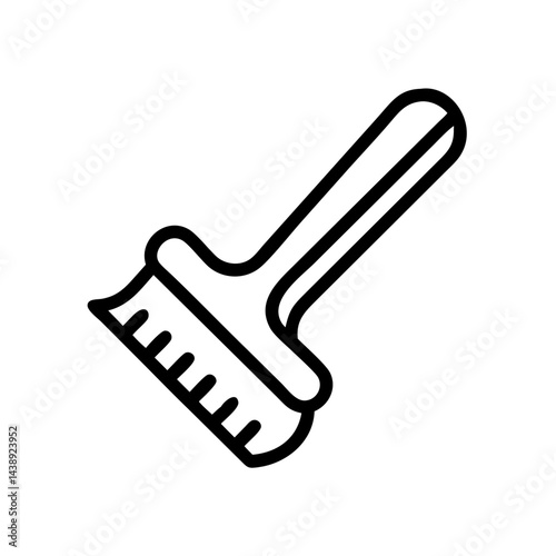 Scrubbing Brush Cleaning Tool Icon Design