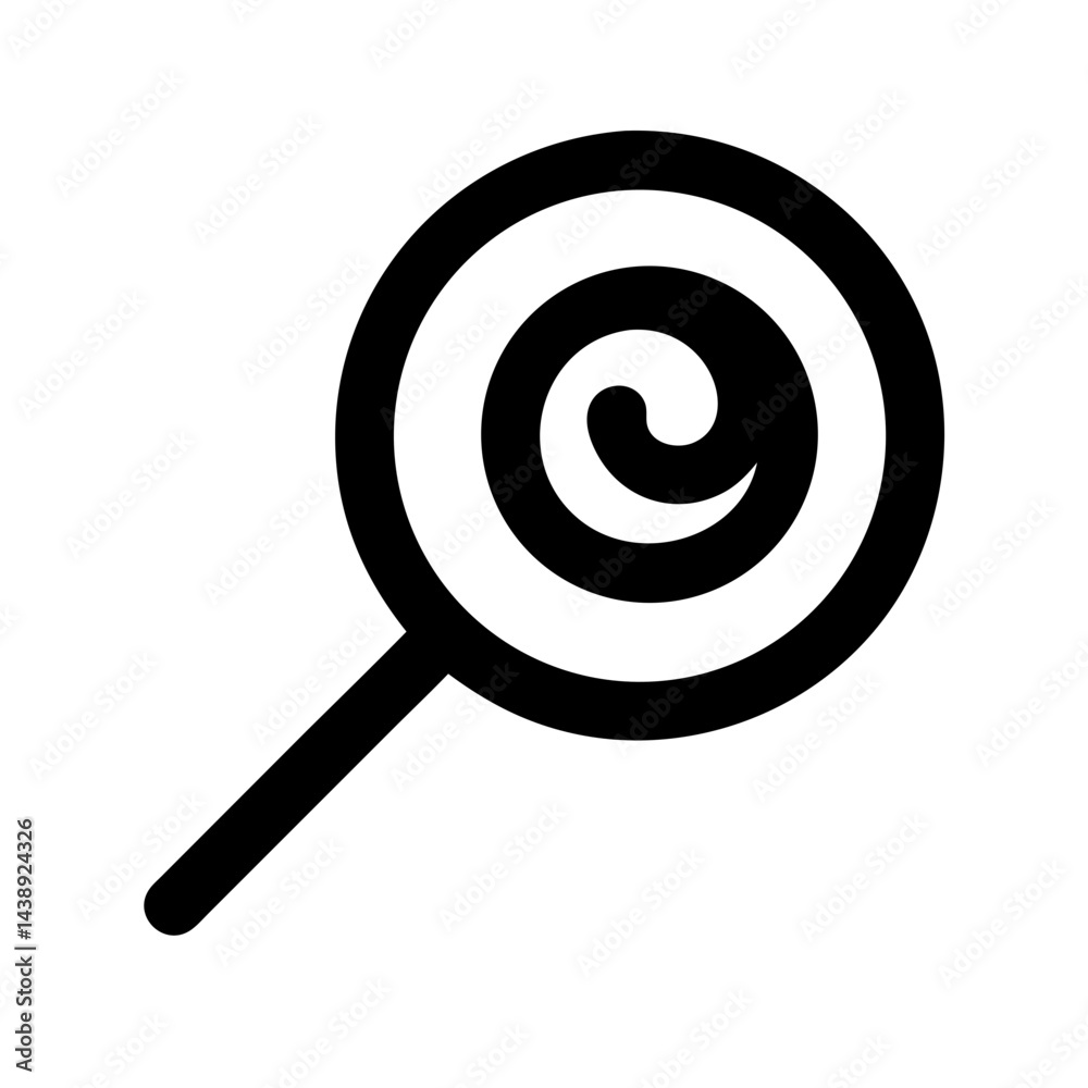 Spiral Lollipop Candy Treat Icon Design Spiral Lollipop Candy Treat Icon Design