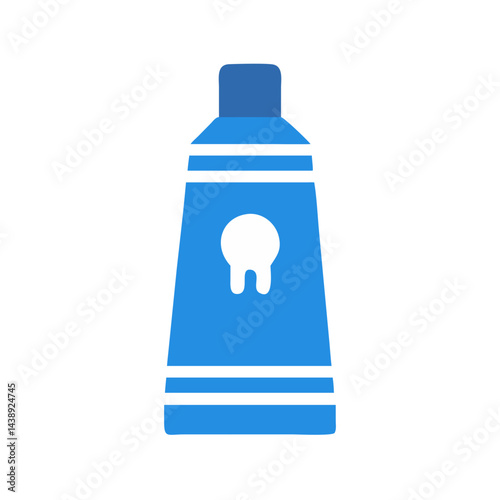 Toothpaste Tube with Cap Icon Design