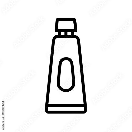 Toothpaste Tube with Cap Icon Design