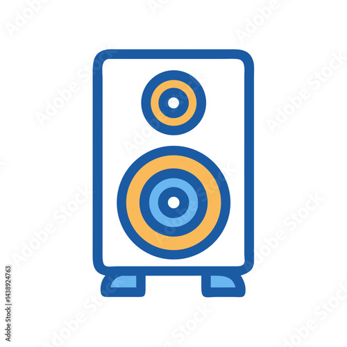 Tower Speaker Audio Sound Icon Design