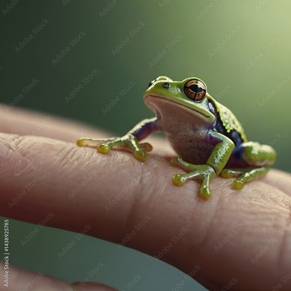 green frog on a leaf green frog on a leaf