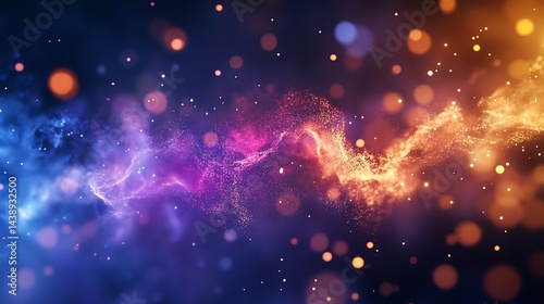 abstract background with particles