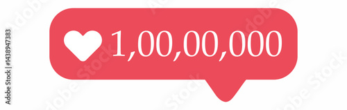  Like, comment and follower buttons. social media notification icon vector