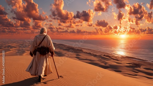 The Pilgrim's Journey: Exploring the Spiritual Path of Life with the Staff of Wisdom.