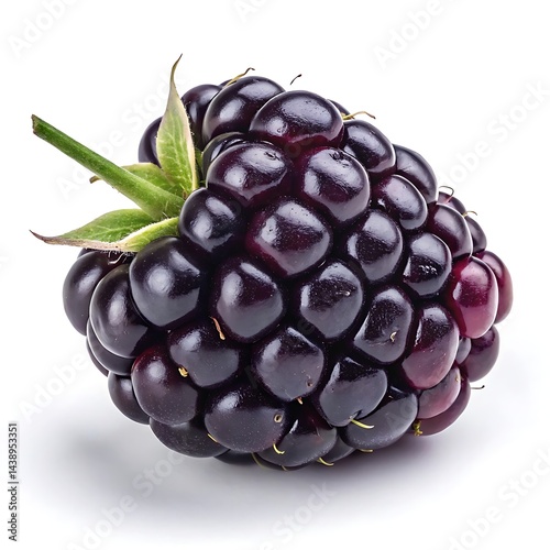 blackberry on white background