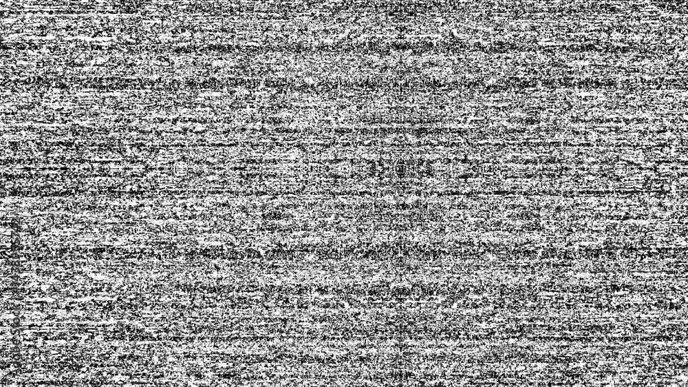 glitch loop animation, analog TV bad signal, vhs damaged, nineties ...