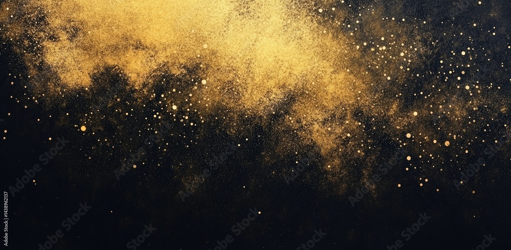 A mesmerizing abstract representation of a golden dust trail against a dark. textured background. evoking a sense of mystery and wonder. ideal for artistic or creative projects A mesmerizing abstract representation of a golden dust trail against a dark. textured background. evoking a sense of mystery and wonder. ideal for artistic or creative projects