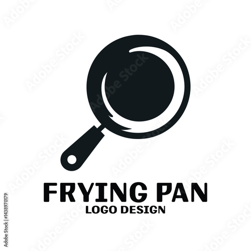 Frying Pan Vector Logo Design