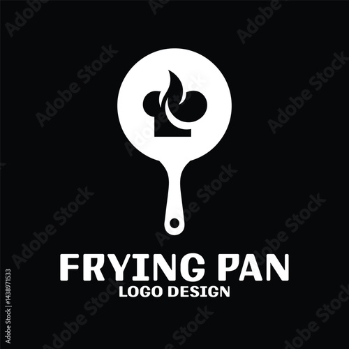Frying Pan Vector Logo Design