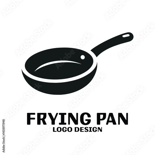 Frying Pan Vector Logo Design