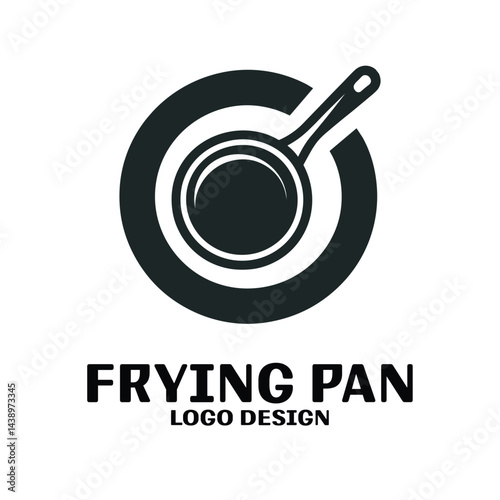 Frying Pan Vector Logo Design