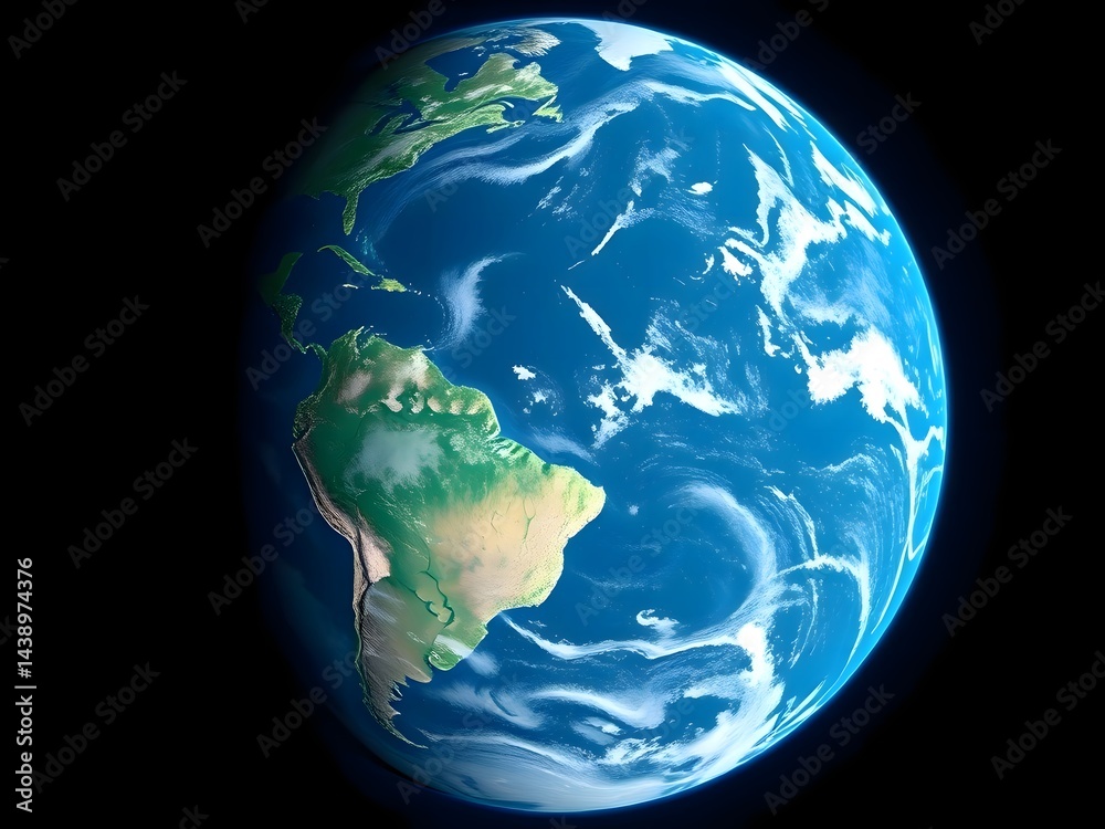 Obraz premium earth, globe, planet, world, map, sphere, space, global, europe, america, 3d, continent, ocean, geography, asia, sea, business, blue, abstract, nature, land, water, black, green, north
