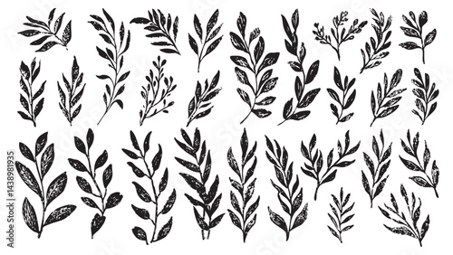 Green Leaves Illustration for Nature Designs