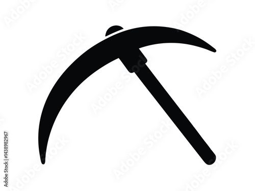Handcrafted Sickle Hand Tool Vector Icon