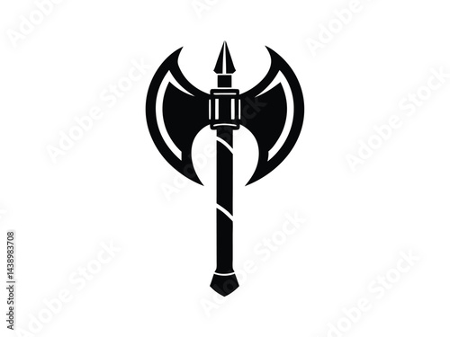 Viking Axe Hand Tool Vector Icon