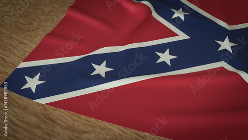 Фотография The Confederate Memorial Day flag for Holiday concept 3d Rendering