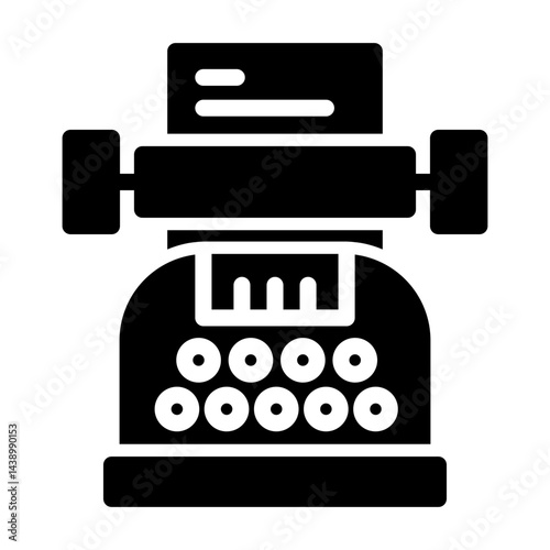 typewriter Solid icon