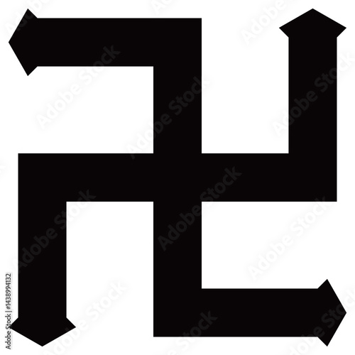 家紋です。剣先万字といいます。