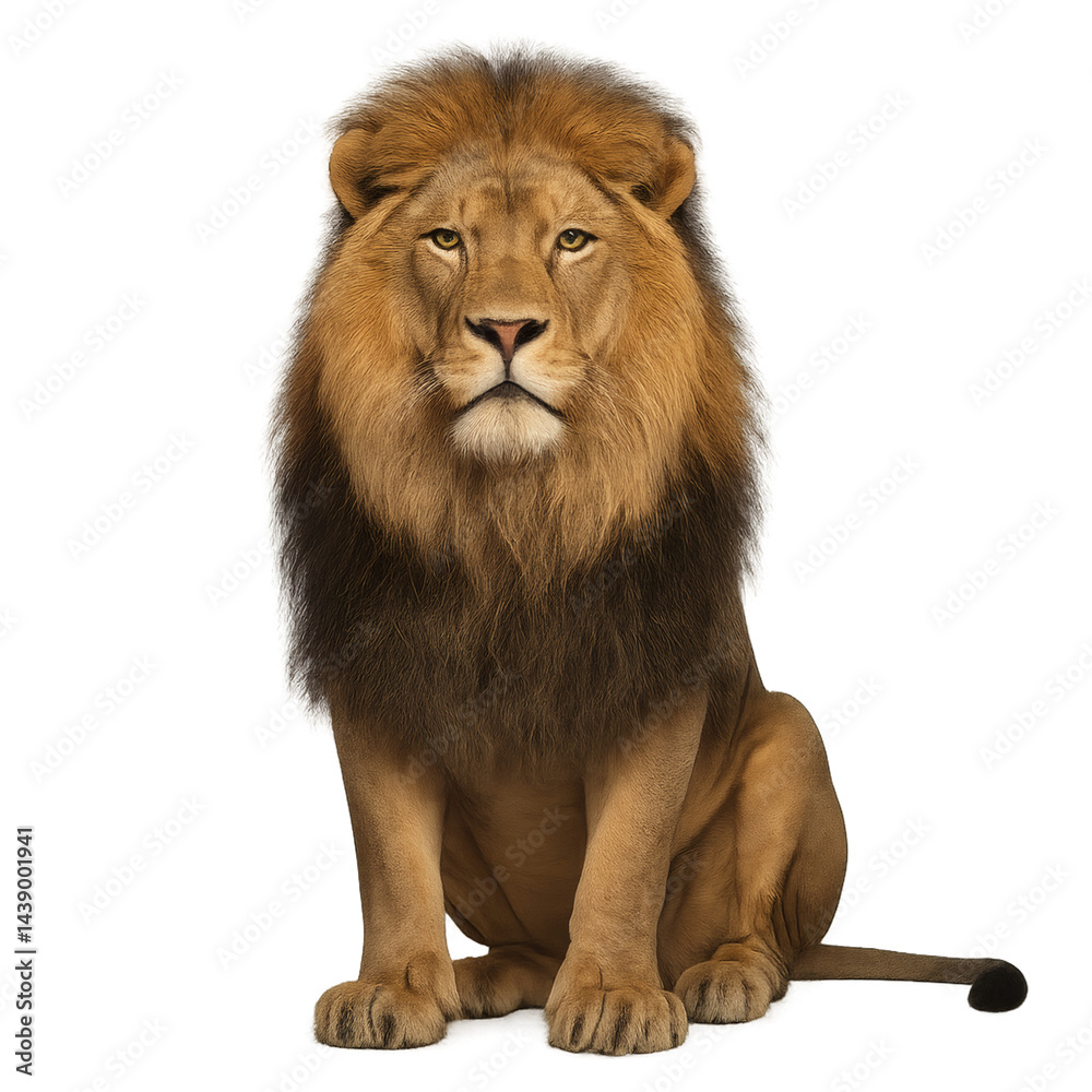 Fototapeta premium lion isolated on white