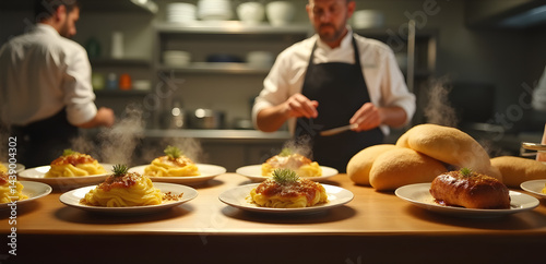 Food cultures: elitist dining vs nourishment as right. HD gastronomic realism.