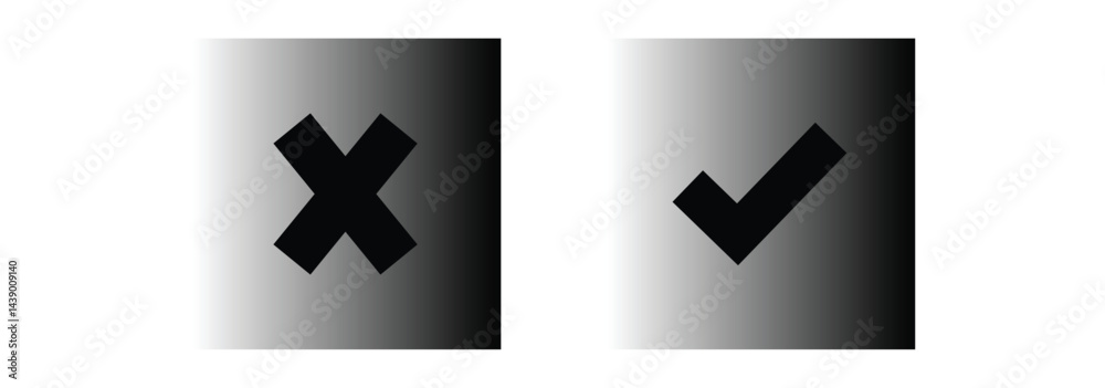 Obraz premium checkbox symbol sign vector illustration.